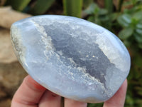 Polished Blue Lace Agate Geodes x 6 From Malawi