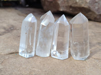 Polished Clear Quartz Crystals x 35 From Madagascar