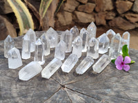 Polished Clear Quartz Crystals x 35 From Madagascar