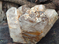 Polished Smokey Cascading Window Quartz Crystal x 1 From Madagascar