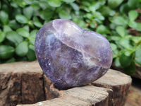 Polished Lepidolite with Pink Rubellite Hearts x 6 Ambatondrazaka, Madagascar