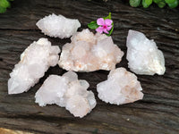 Natural Amethyst Spirit Quartz Clusters x 6 From Boekenhouthoek, South Africa