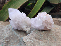 Natural Amethyst Spirit Quartz Clusters x 6 From Boekenhouthoek, South Africa