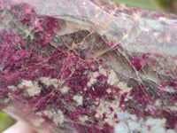 Polished Rubellite Pink Tourmaline Standing Free Forms x 2 From Madagascar