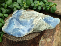 Natural Blue Lace Agate Geode Specimens x 3 From Nsanje, Malawi