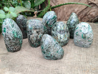 Polished Emerald Mica In Matrix Free Forms x 9 From Mutoko, Zimbabwe