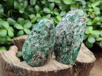 Polished Emerald Mica In Matrix Free Forms x 9 From Mutoko, Zimbabwe