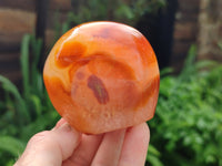 Polished Carnelian Standing Free Forms x 4 From Madagascar