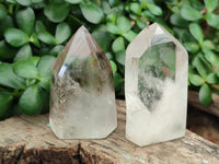 Polished Frosted Quartz Crystal Points x 6 From Madagascar