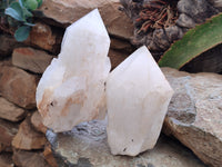 Natural Cascading Quartz Clusters x 3 from Madagascar