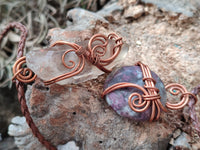 Hand Made Copper Wire Wrapped Pendants x 6 From Southern Africa