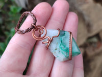 Hand Made Copper Wire Wrapped Pendants x 6 From Southern Africa