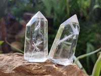 Polished Clear Quartz Crystals x 12 From Madagascar