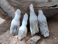 Natural Drusy Quartz Coated Calcite Pseudomorph Specimens x 24 From Alberts Mountain, Lesotho