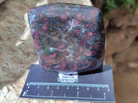 Polished Ruby Corundum In Chrome Verdite Free Forms x 3 From Zimbabwe