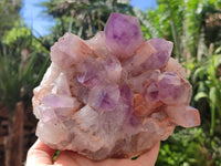 Natural Jacaranda Amethyst Quartz Clusters x 2 from Mumbwa, Zambia