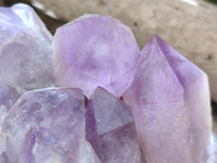 Natural Jacaranda Amethyst Quartz Clusters x 2 from Mumbwa, Zambia