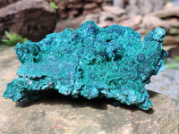 Natural Silky Malachite Specimens x 2 From Kasompe, Congo