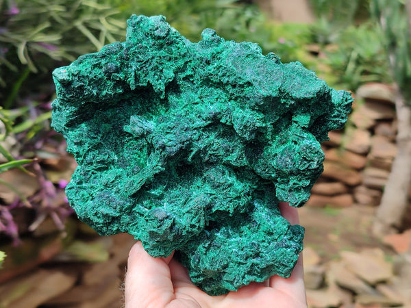 Natural Silky Malachite Specimens x 2 From Kasompe, Congo