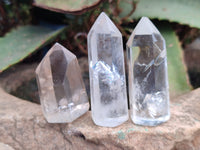 Polished Clear Quartz Crystals x 35 From Madagascar