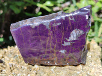 Polished On One Side Purpurite Specimens x 6 From Namibia