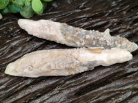 Natural Drusy Quartz Coated Calcite Pseudomorph Specimens x 7 From Alberts Mountain, Lesotho