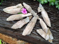 Natural Drusy Quartz Coated Calcite Pseudomorph Specimens x 7 From Alberts Mountain, Lesotho