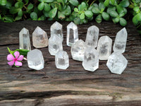 Polished Clear Quartz Crystals x 20 From Madagascar