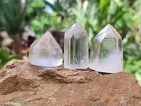 Polished Clear Quartz Crystals x 20 From Madagascar