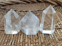 Polished Clear Quartz Crystals x 20 From Madagascar