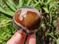 Polished Polychrome Jasper Spheres x 3 From Mahajanga, Madagascar