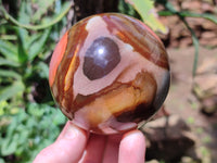 Polished Polychrome Jasper Spheres x 3 From Mahajanga, Madagascar