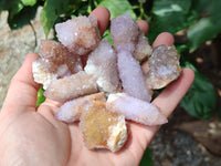 Natural Mixed Smokey Amethyst Spirit Quartz Clusters x 35 From Boekenhouthoek, South Africa