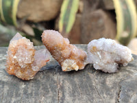 Natural Mixed Smokey Amethyst Spirit Quartz Clusters x 35 From Boekenhouthoek, South Africa