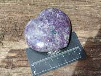 Polished Lepidolite with Pink Rubellite Hearts x 6 From Ambatondrazaka, Madagascar