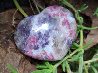 Polished Lepidolite with Pink Rubellite Hearts x 6 From Ambatondrazaka, Madagascar