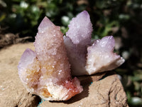 Natural Amethyst Spirit Quartz Clusters x 20 From Boekenhouthoek, South Africa