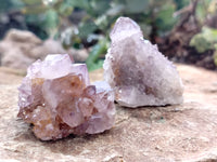 Natural Amethyst Spirit Quartz Clusters x 20 From Boekenhouthoek, South Africa