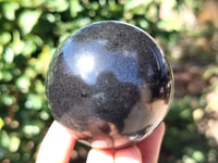 Polished Black Basalt Spheres x 5 From Antsirabe, Madagascar