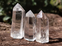 Polished Clear Quartz Crystals x 35 From Madagascar