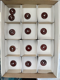 Hand Made Red Jasper Donut Pendants - sold per item - From South Africa