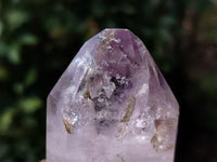 Polished Smokey Window Amethyst Quartz Crystals x 6 From Akansobe, Madagascar