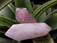 Polished Double Terminated Rose Quartz Points x 6 From Ambatondrazaka, Madagascar