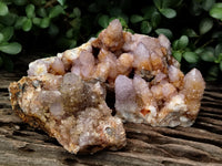 Natural Ametrine Spirit Quartz Clusters x 3 From Boekenhouthoek, South Africa