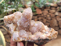 Natural Ametrine Spirit Quartz Clusters x 3 From Boekenhouthoek, South Africa