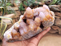 Natural Ametrine Spirit Quartz Clusters x 3 From Boekenhouthoek, South Africa