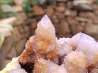 Natural Ametrine Spirit Quartz Clusters x 3 From Boekenhouthoek, South Africa