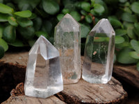 Polished Clear Quartz Crystals x 20 From Madagascar