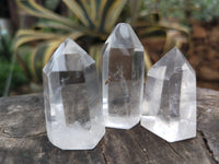 Polished Clear Quartz Crystals x 20 From Madagascar