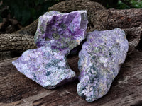 Natural Stichtite Cobbed Specimens x 3 From Barberton, South Africa